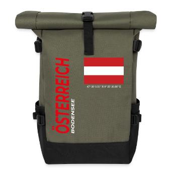 Lake Constance - Roll Top Backpack - olive/black - Front