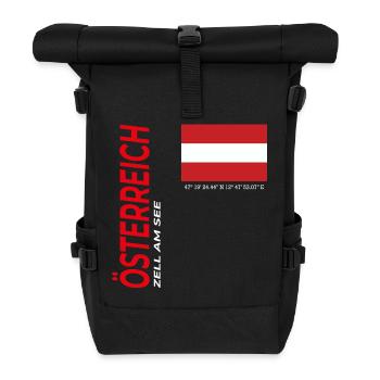 Zell am See - Rolltop Rucksack - Schwarz - Vorne