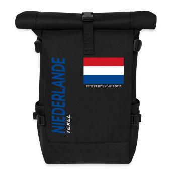 Texel - Rolltop Rucksack - Schwarz - Vorne