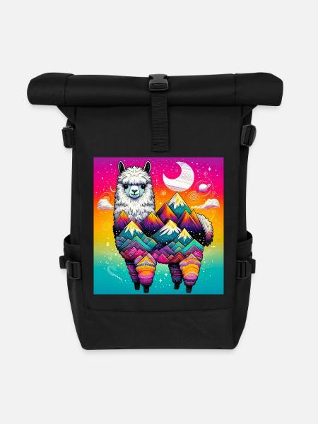 Alpaga - Sac à dos roll top - noir