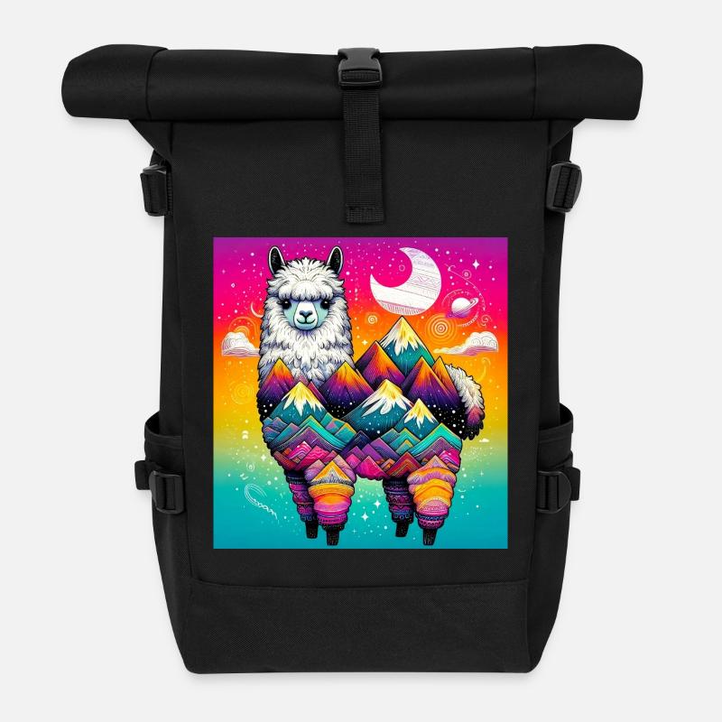 Alpaga - Sac à dos roll top - noir