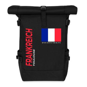 Toulouse - Rolltop Rucksack - Schwarz - Vorne