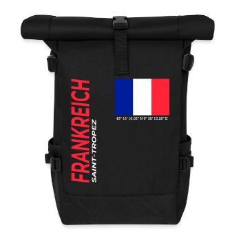 Saint-Tropez - Rolltop Rucksack - Schwarz - Vorne
