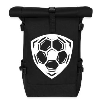 Soccer Icon - Roll Top Backpack - black - Front
