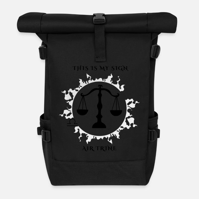 Mon signe de la Balance - Sac à dos roll top - noir