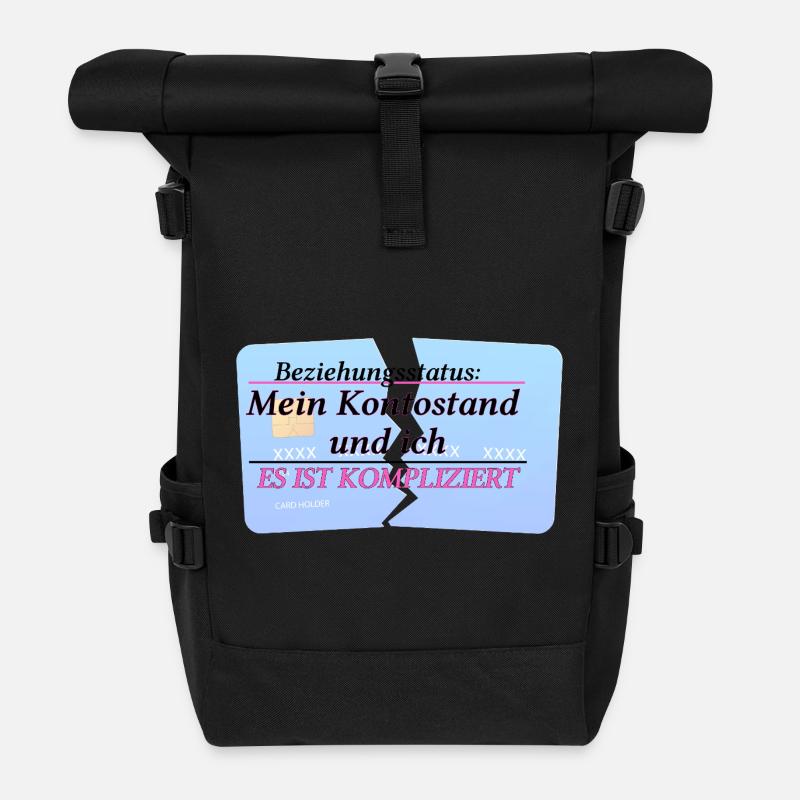 My Account Balance & Me – It's Complicated - Roll Top Backpack - black