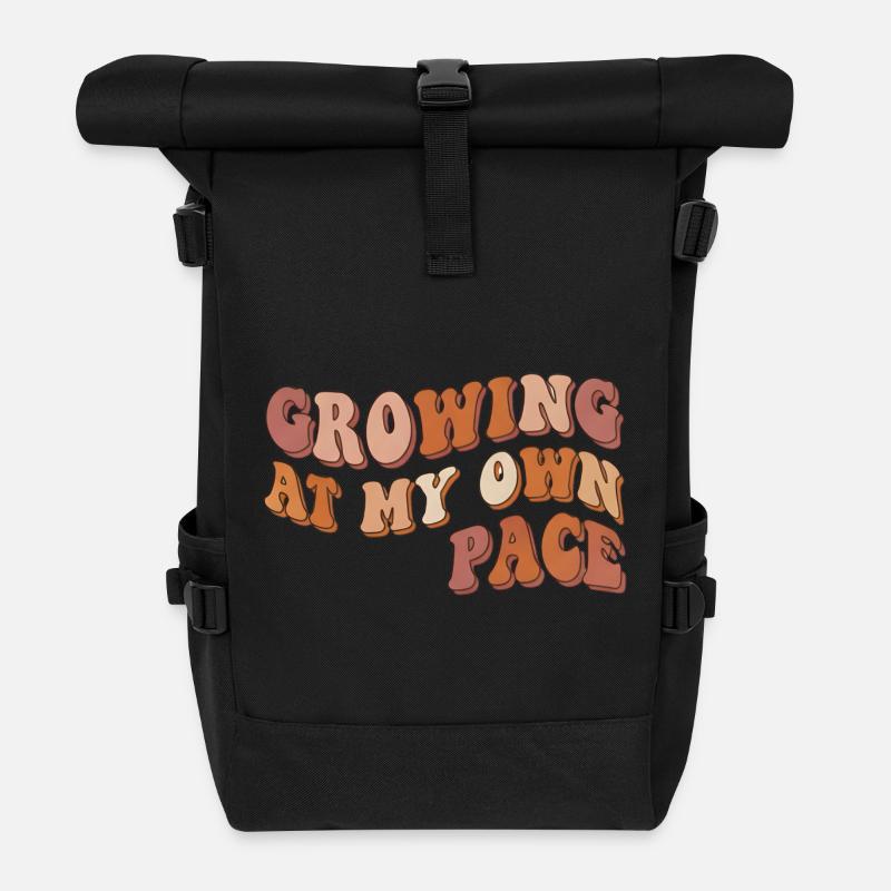 Je Grandis à Mon Rythme - Sac à dos roll top - noir