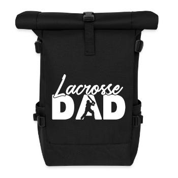 Evolution of Lacrosse Player Funny Lax Sports - Roll Top Backpack - black - Front