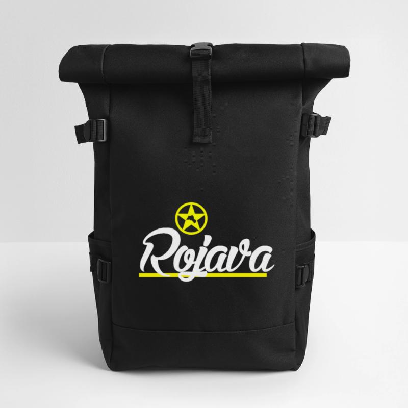 Rojava kurd Roll Top Backpack