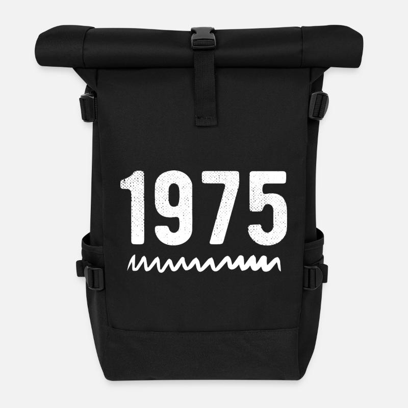 1975 Anniversary 1975 Retro 1975 - Roll Top Backpack - black