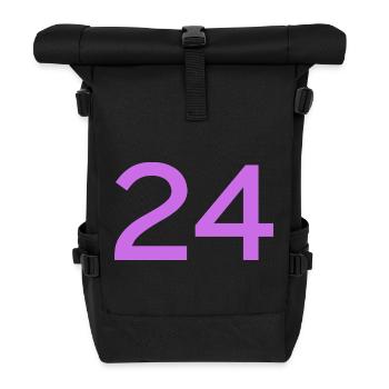 24 - Sac à dos roll top - noir - Devant