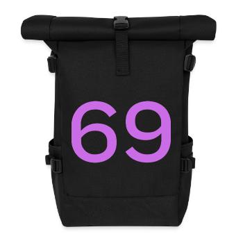 69 - Rolltop Rucksack - Schwarz - Vorne