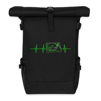 Turntable Frequency - Roll Top Backpack - black - Front