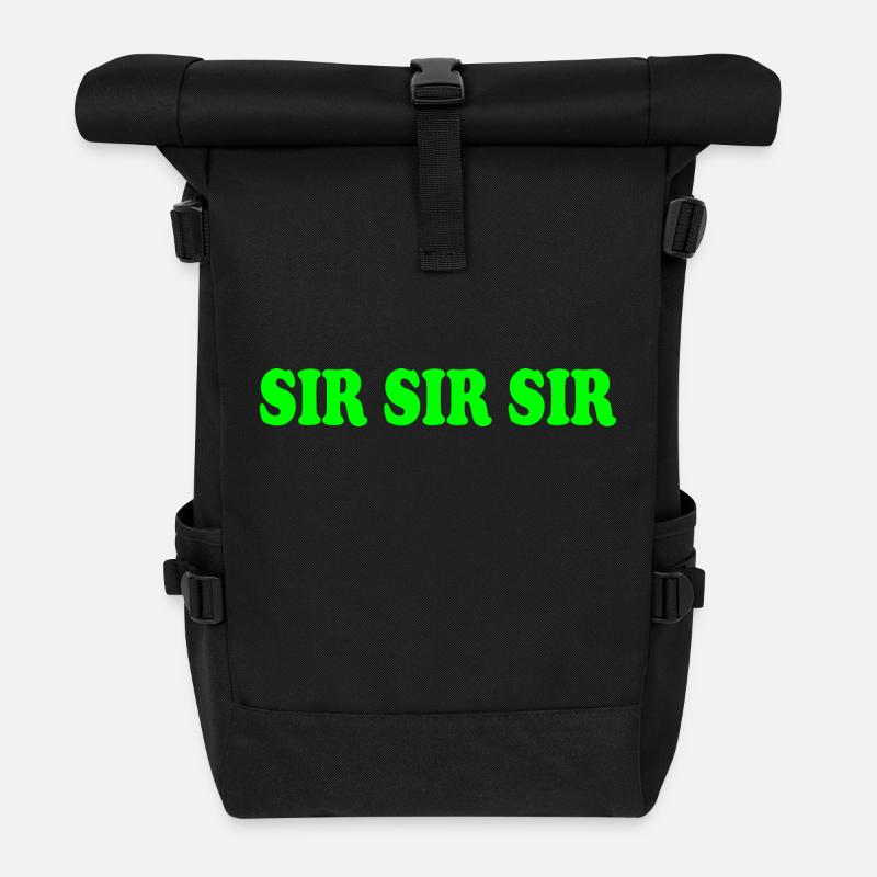 Sir sir sir - siir siir siiir - Sac à dos roll top - noir