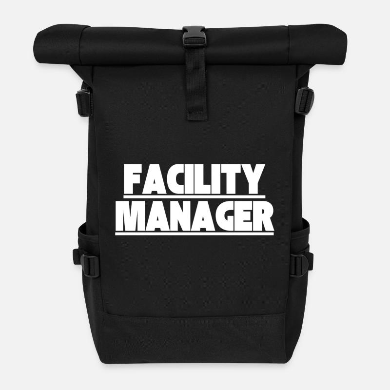 Facility Manager Haustechniker Hausmeister - Rolltop Rucksack - Schwarz