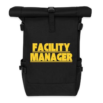 Facility Manager In-house technician Caretaker - Roll Top Backpack - black - Front