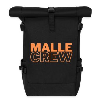 Malle Crew - Rolltop Rucksack - Schwarz - Vorne