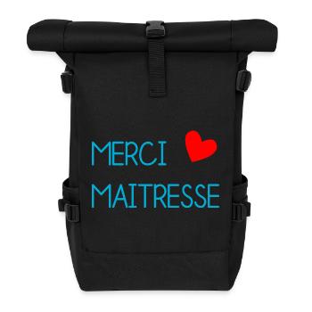 GELIEBTE. VIELEN DANK. DANKE HERRIN. GELIEBTE - Rolltop Rucksack - Schwarz - Vorne