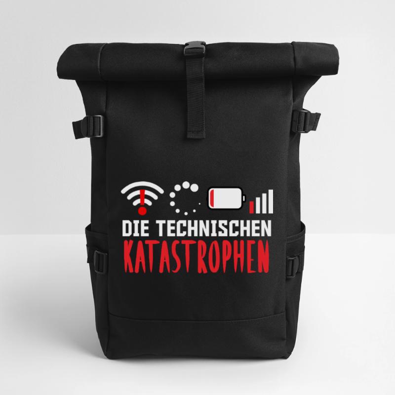 Nerd Computer DIE TECHNISCHEN KATASROPHEN LUSTIG Rolltop Rucksack