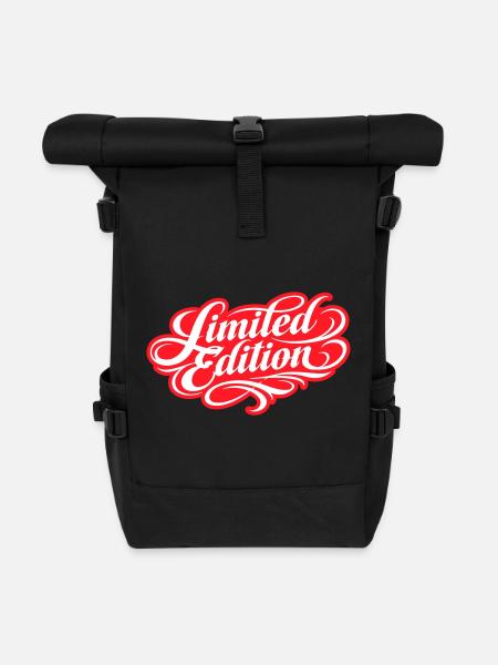 Limited Edition - Rolltop Rucksack - Schwarz