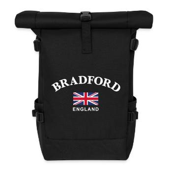 Bradford, England - Rolltop Rucksack - Schwarz - Vorne