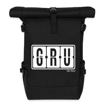 São Paulo GRU, City Souvenir Hoodie, Tasche, Mug - Rolltop Rucksack - Schwarz - Vorne