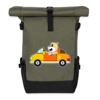 Hamster Auto - Rolltop Rucksack - Olive/Schwarz - Vorne