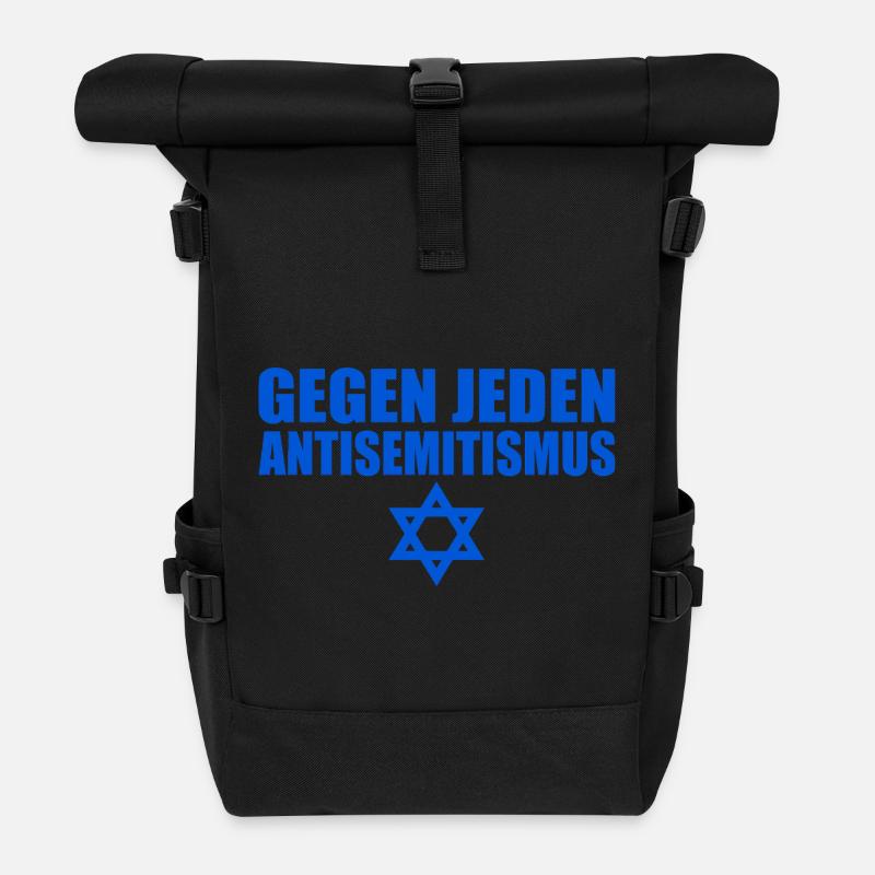 Gegen jeden Antisemitismus - Rolltop Rucksack - Schwarz
