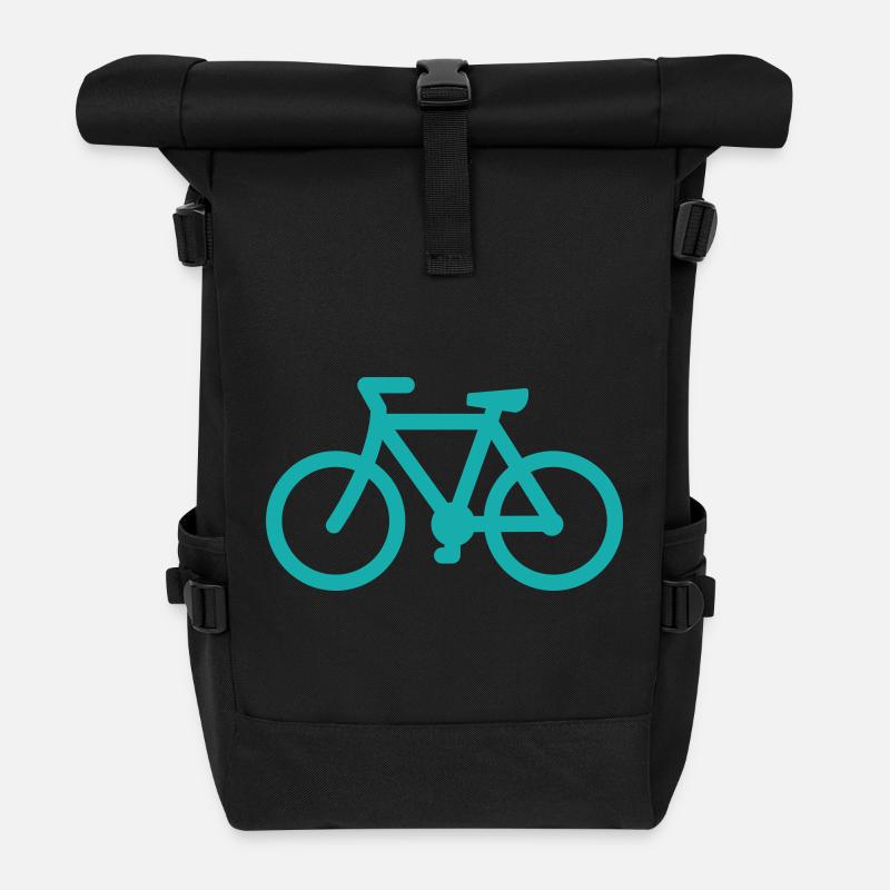 bike - Rolltop Rucksack - Schwarz