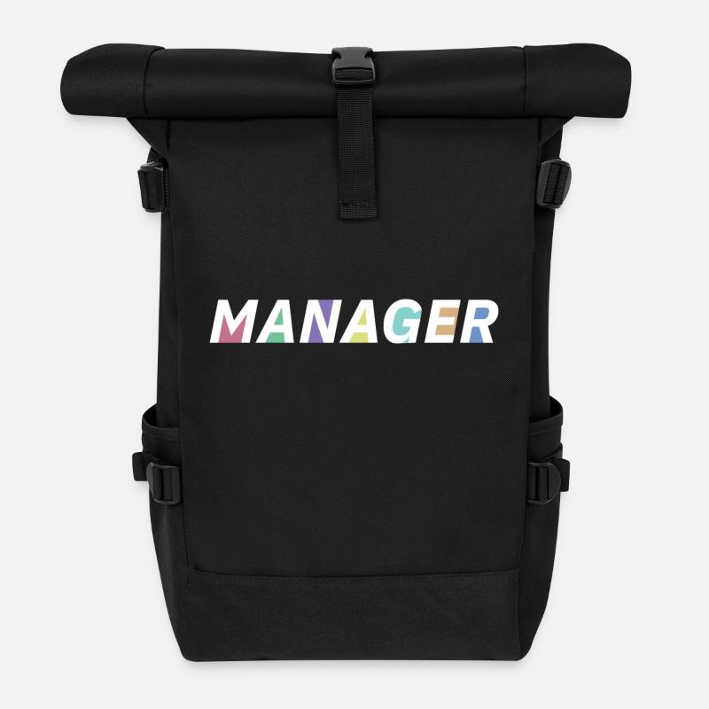 Le manager - Sac à dos roll top - noir
