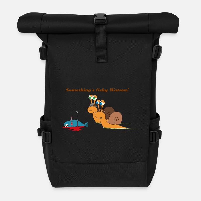 Escargot Sherlock Holmes - Sac à dos roll top - noir