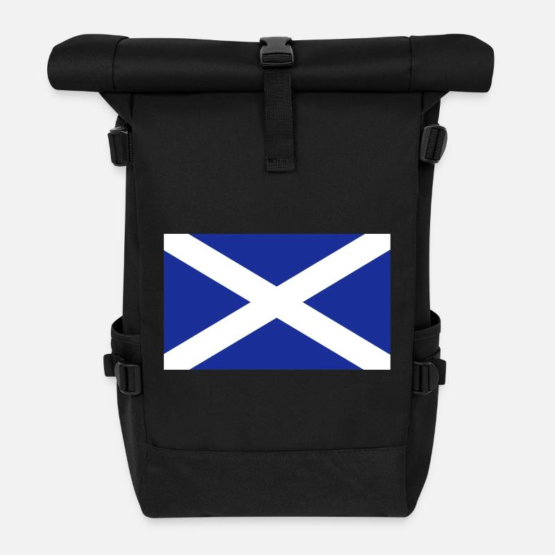 Schottland-Flagge - Rolltop Rucksack - Schwarz
