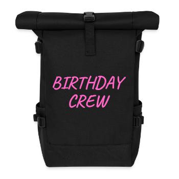 Birthday Crew - Roll Top Backpack - black - Front