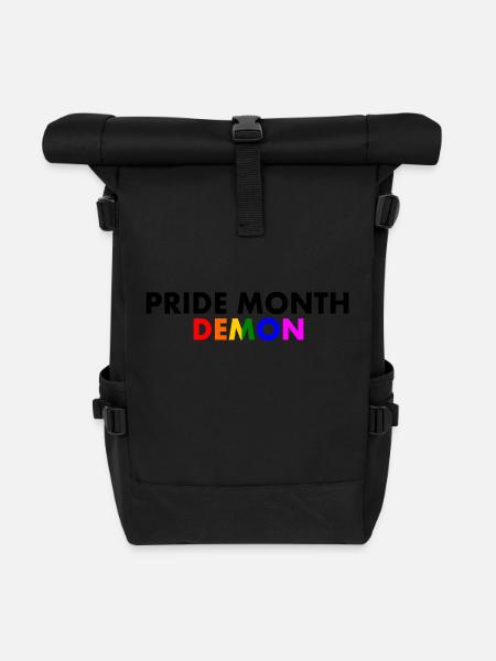 pride month demon - Rolltop Rucksack - Schwarz