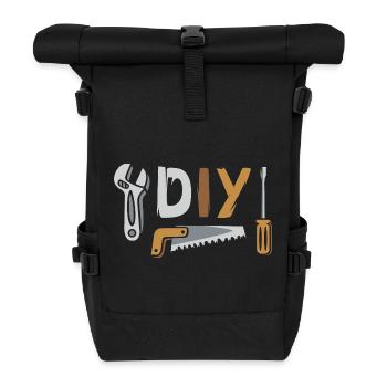 Conception d’outils de bricolage pour l’amélioration de l’habitat - Sac à dos roll top - noir - Devant