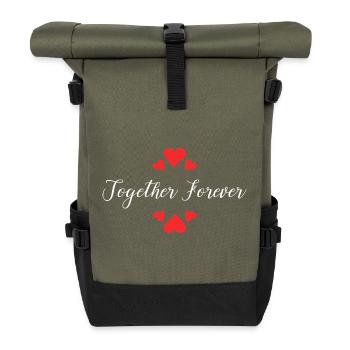 Ensemble Pour Toujours Union Amour Couple Éternel - Sac à dos roll top - olive/noir - Devant