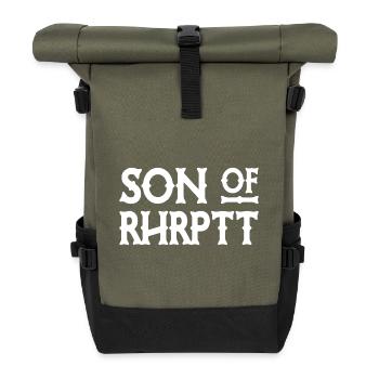 Son of Rhrptt - Ruhrpott - Zeche - Zollverein - Rolltop Rucksack - Olive/Schwarz - Vorne