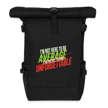 inoubliable - Sac à dos roll top - noir - Devant