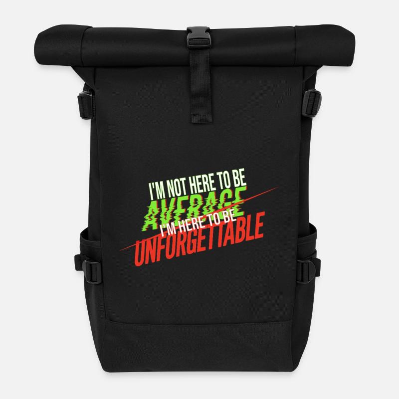 inoubliable - Sac à dos roll top - noir