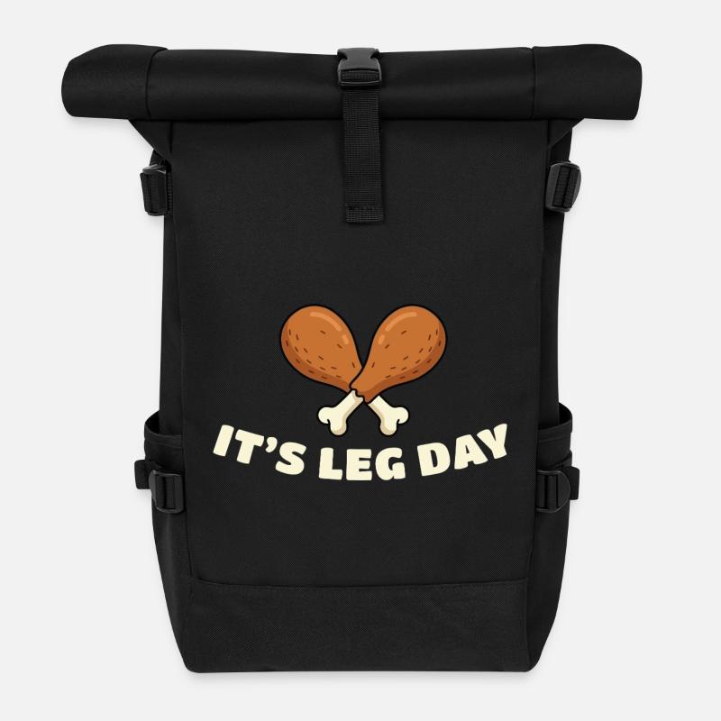 Leg Day Drumsticks Duo - Rolltop Rucksack - Schwarz