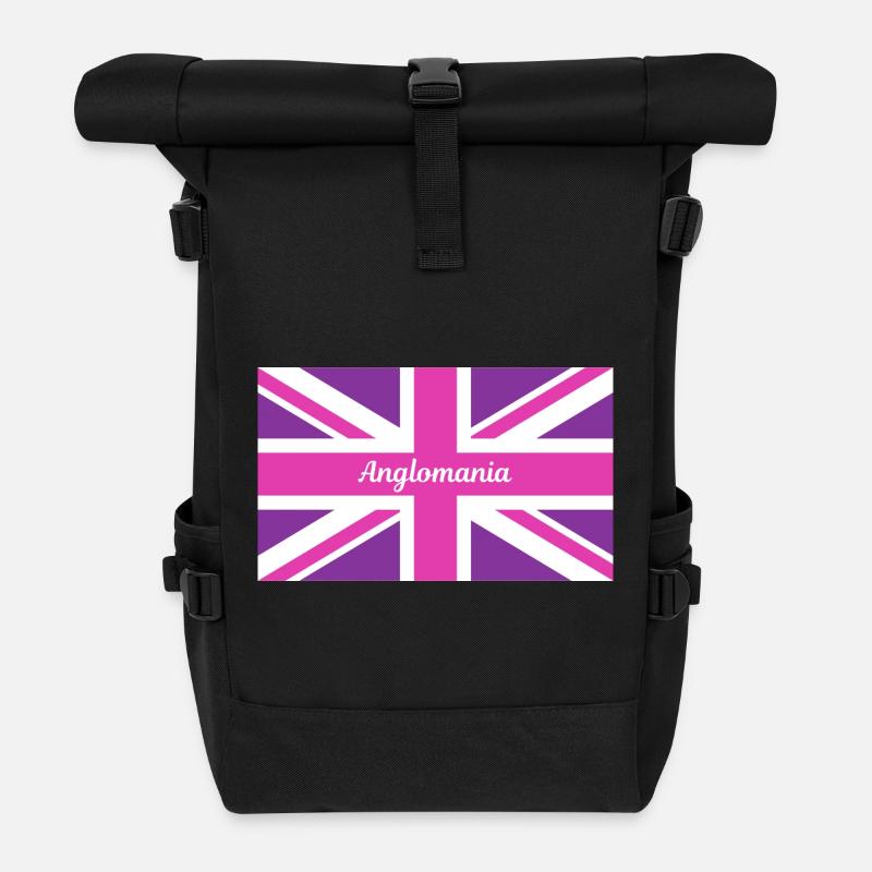 Purple Empire - Roll Top Backpack - black