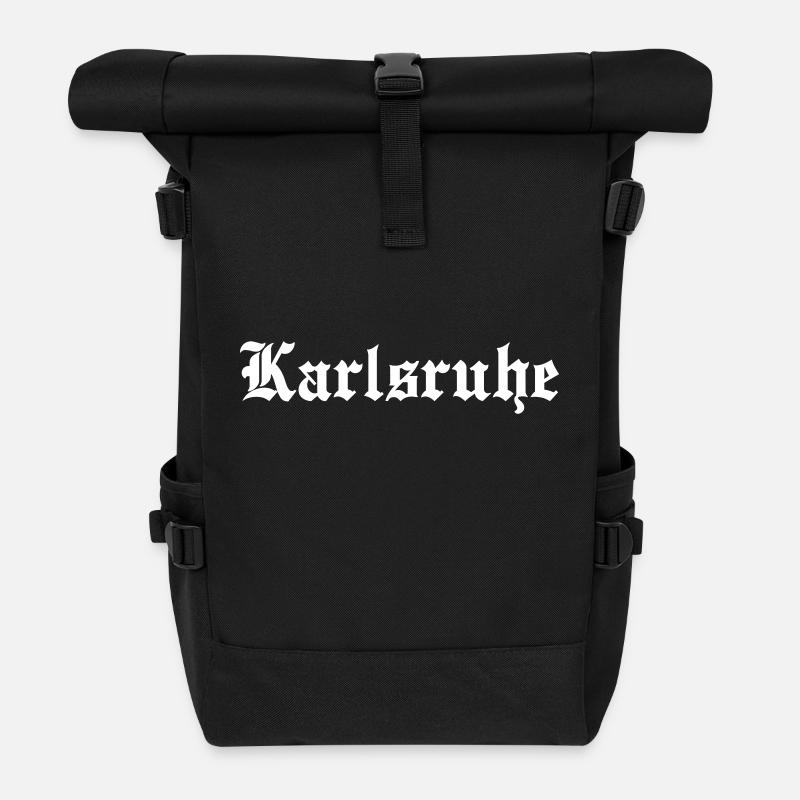 Karlsruhe - Rolltop Rucksack - Schwarz