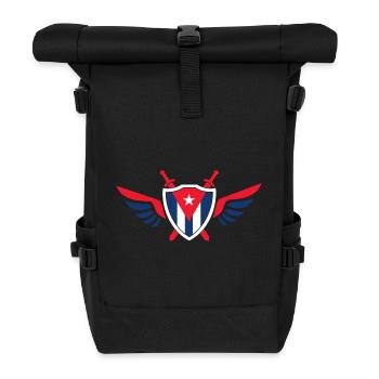 Kuba Flügel / Geschenk Havanna Karibik Cuba Flagge - Rolltop Rucksack - Schwarz - Vorne