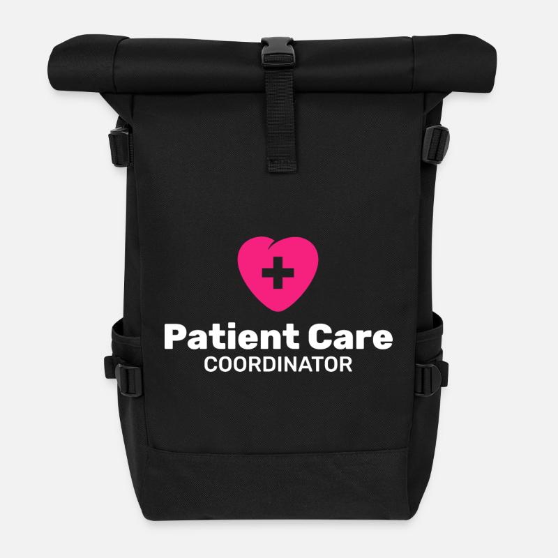Coordonnatrice des soins aux patients - Sac à dos roll top - noir