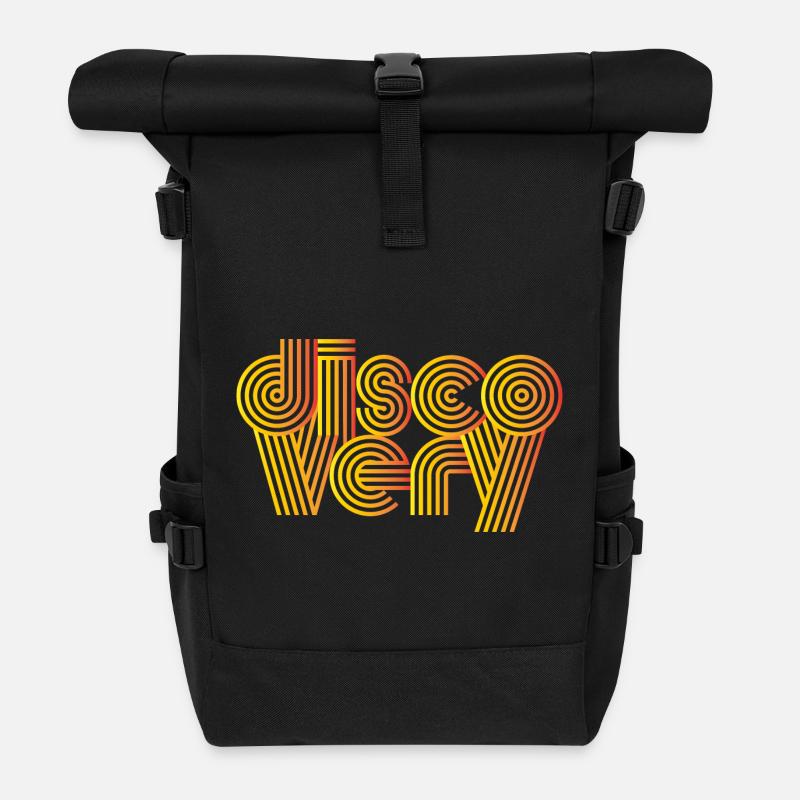Disco : Très rétro - Sac à dos roll top - noir