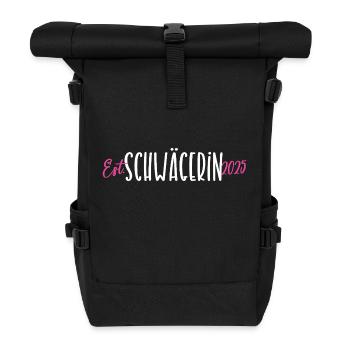 Schwägerin 2025 Hochzeit Schwaegerin Schwägerinnen - Rolltop Rucksack - Schwarz - Vorne