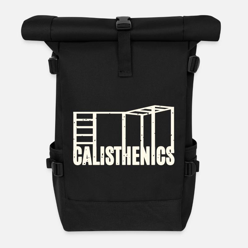 Calisthenics - Rolltop Rucksack - Schwarz