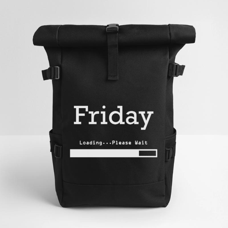 Friday Loading: Finally Friday & Weekend Roll Top Backpack