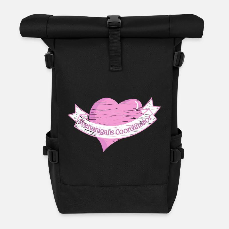 Streiche-Koordinatorin St. Patrick's Day - Rolltop Rucksack - Schwarz