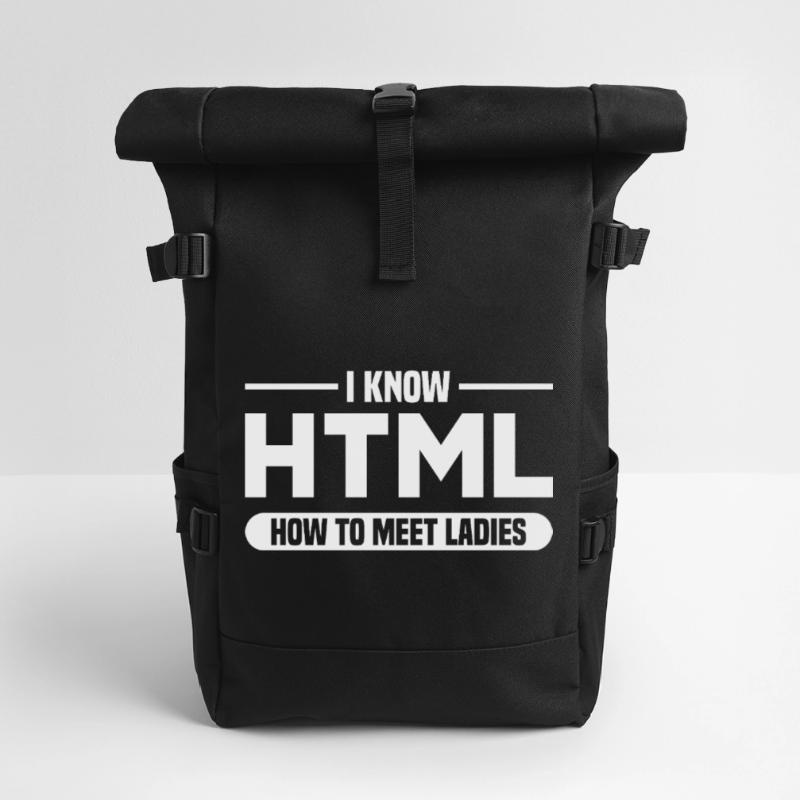Programmation HTML d’humour disant Sac à dos roll top